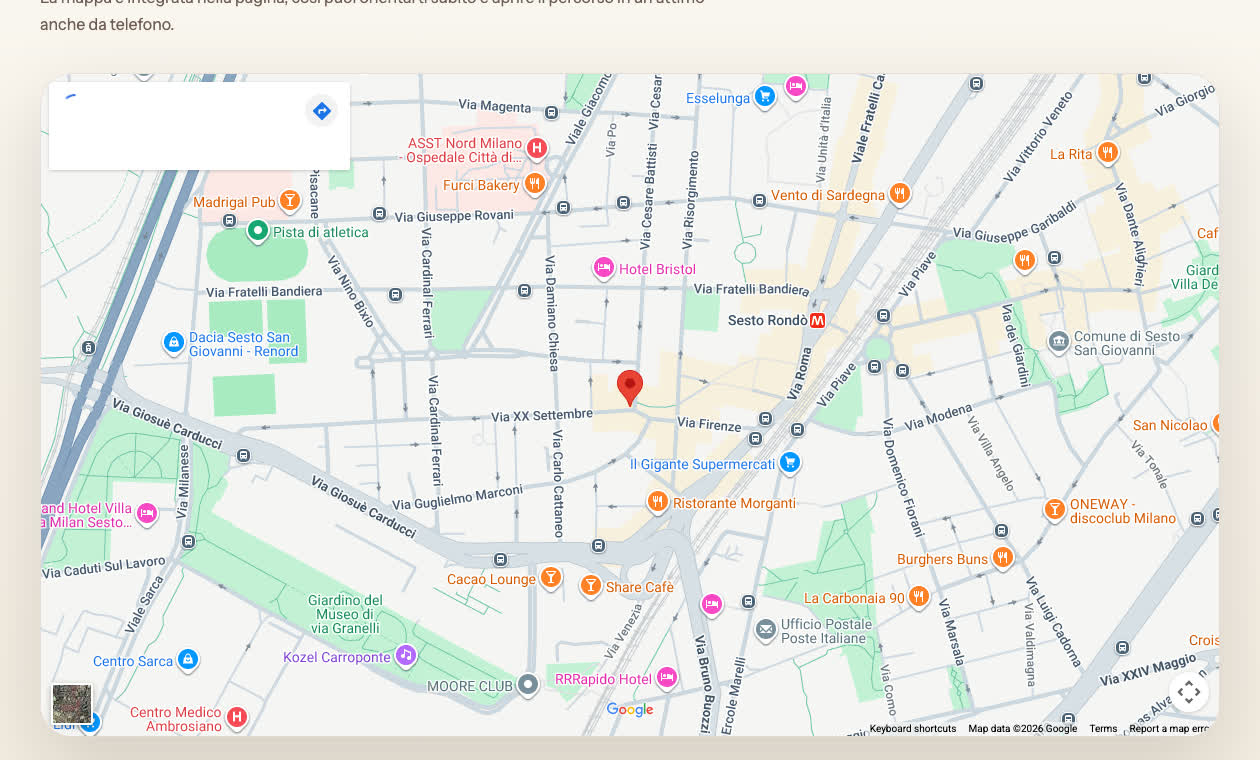 Anteprima della posizione di Noto Bar a Sesto Rondò